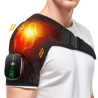Electric Heating Shoulder Massager Vibration Massage Shoulder Steamer Brace Support Belt Knee Shoulder Muscle Relaxer Heated Pad