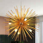 Led Firework Gold Chandelier Modern Pendant Light Ceiling Lamp Dining Room Kitchen Island Nordic Luminaire Home Decor Fixture