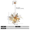 Led Firework Gold Chandelier Modern Pendant Light Ceiling Lamp Dining Room Kitchen Island Nordic Luminaire Home Decor Fixture