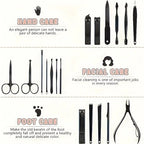 24 Pcs Manicure Set, Professional Pedicure Set, Personal Care Nail Kit, Toenail Clipper Cutters For Men And Women Nail Trimmer