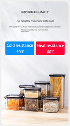 Sealed Jars Kitchen Grain Storage Organizer Large Tank Plastic Moisture-proof Storage Box Household Seasoning Jars Set 2030