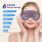 Electric Eye Massager Hot Compress Stress Relief Heating Vibration Massage Connect Music Relax Foldable Eye Care Smart Glasses
