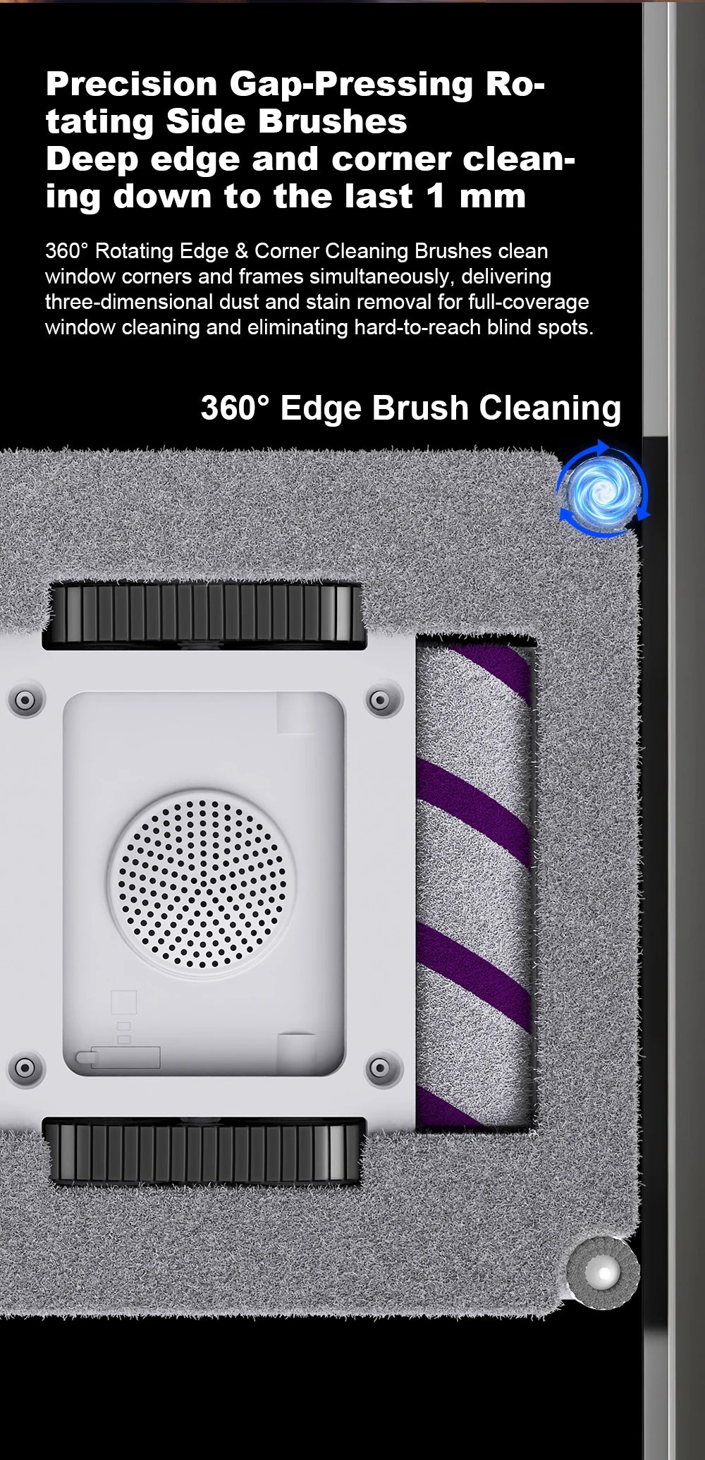 2026 Robot Window Vacuum Cleaner Liectroux S9,2 Roller Brusher,6-Way Water Spray,10000PA Suction,Home Wall Glass Cleaning Robot
