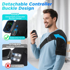 Electric Heating Shoulder Massager Vibration Massage Shoulder Steamer Brace Support Belt Knee Shoulder Muscle Relaxer Heated Pad