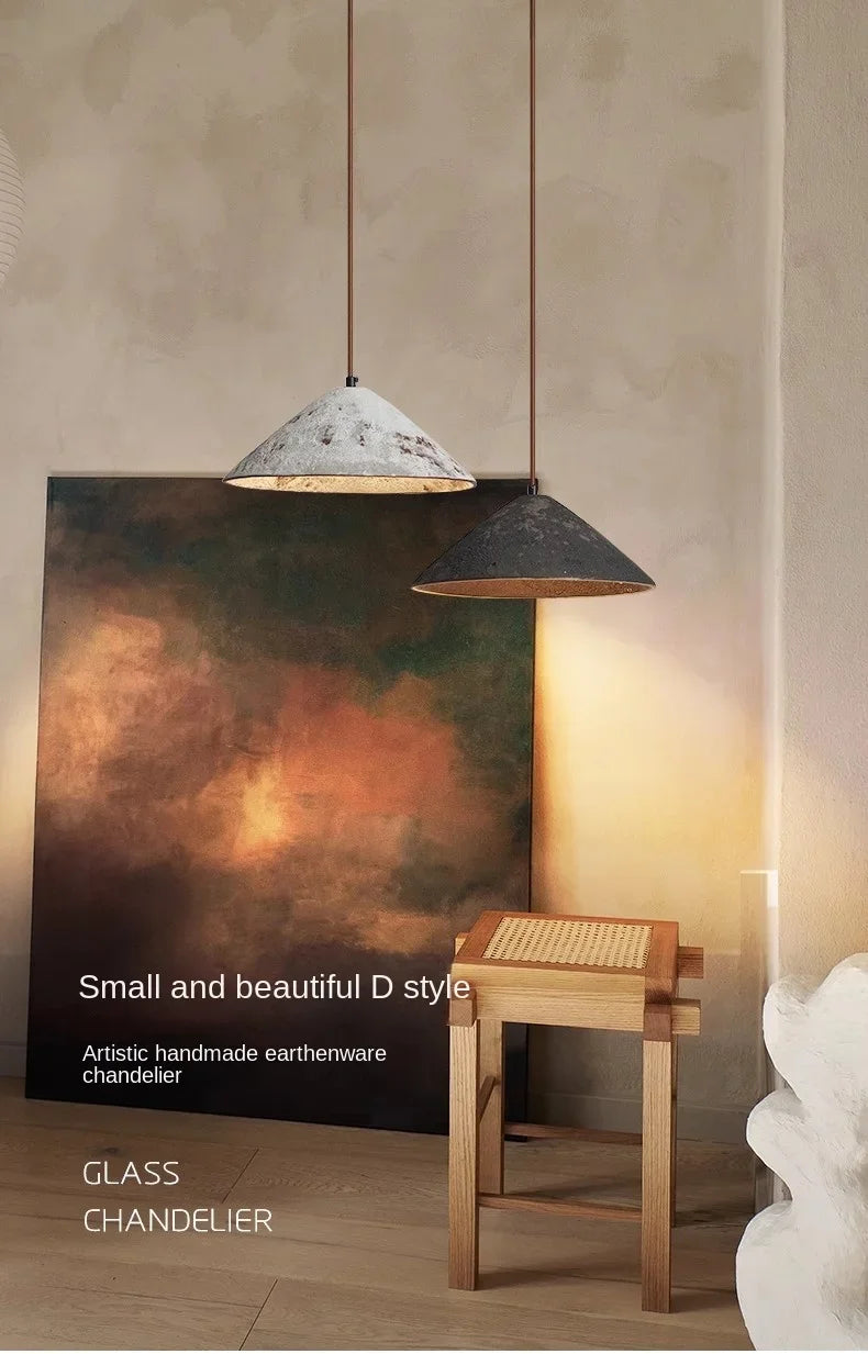 Classical Ceramic Pendant Light Coffee Shop Light Shop Lighting Tea Room Bar Table Lamp Retro LED Wooden Small Chandelier
