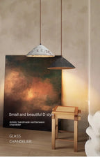 Classical Ceramic Pendant Light Coffee Shop Light Shop Lighting Tea Room Bar Table Lamp Retro LED Wooden Small Chandelier