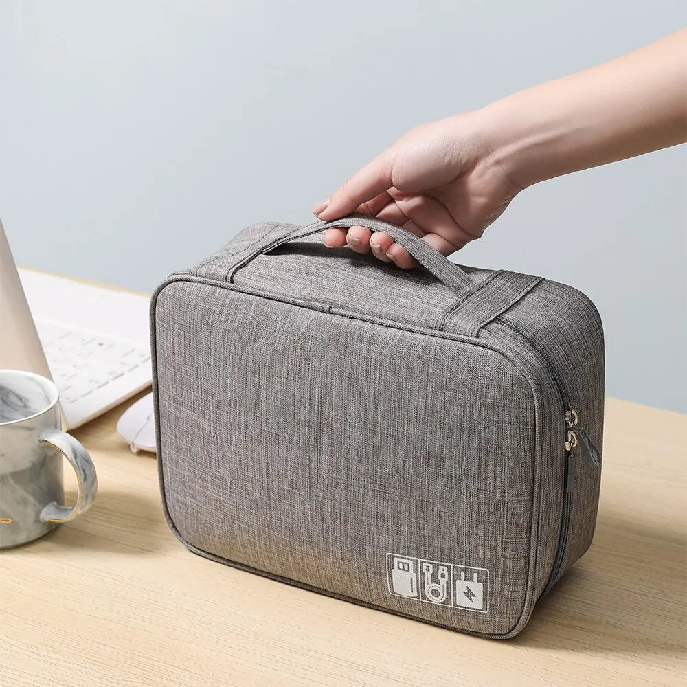 Travel Cable Storage Bag Portable WaterProof Digital Electronic Organizer USB Cable Headset Line Storage Bag USB Cable Organizer