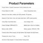 Electric Eye Massager Hot Compress Stress Relief Heating Vibration Massage Connect Music Relax Foldable Eye Care Smart Glasses