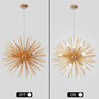 Led Firework Gold Chandelier Modern Pendant Light Ceiling Lamp Dining Room Kitchen Island Nordic Luminaire Home Decor Fixture