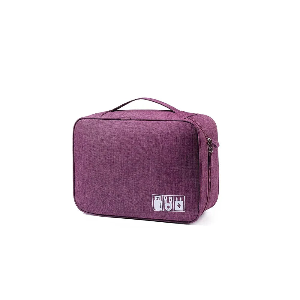 Travel Cable Storage Bag Portable WaterProof Digital Electronic Organizer USB Cable Headset Line Storage Bag USB Cable Organizer