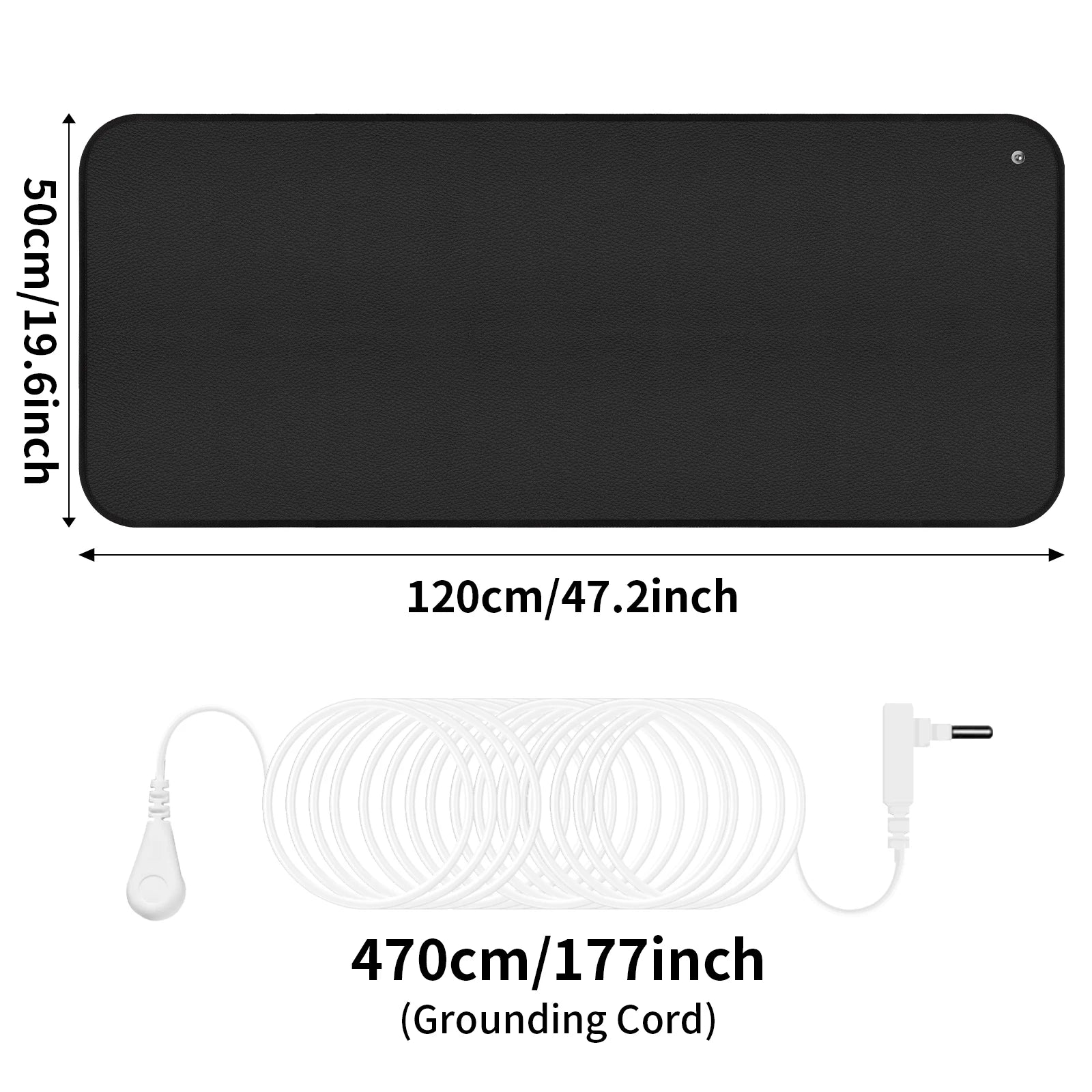 5 Sizes Large Earthing Mat Grounding Pad for Pain Relief Better Sleep Reduced Anxiety Body Massager Earth Connected Wellness