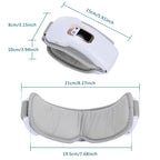 Electric Eye Massager Hot Compress Stress Relief Heating Vibration Massage Connect Music Relax Foldable Eye Care Smart Glasses