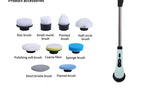 Cordless Spin Scrubber Electric Multipurpose Cleaning Brush for Kitchen Bathroom Toilet - Household Hair Brushes And Mops