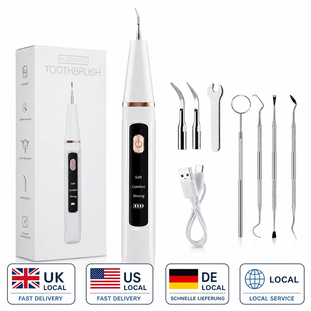 Electric Ultrasonic Teeth Tartar Cleaner Dental Scaler Tool for Oral Care Teeth Whitening Stain & Plaque Removal