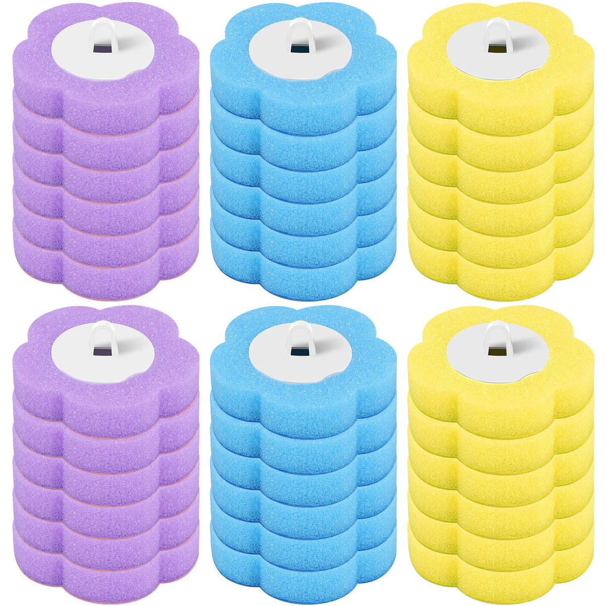 Toilet Brush and Holder Set with Disposable Refills Replacement Head Cleaning Kit Bathroom Cleaning Brush WC Accessories Tool