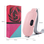 Electric Period Cramp Relief Massager Vibrating Heating Pad for Menstrual Pain Waist Stomach Abdominal Warm Palace Belt