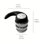 Silicone Noise Cancelling Earplugs Noise Filter Sleep Swimming Waterproof Three Layer Mute Earplugs