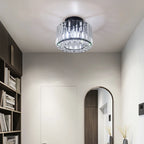 Modern Crystal Ceiling Light Flush Mount Ceiling Chandeliers Lamp LED Bedroom Corridor Entrance Lighting Fixtures E27 Gold Black