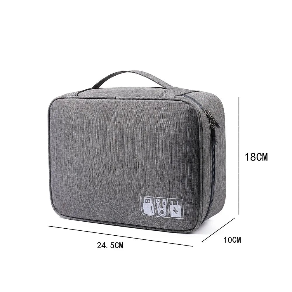 Travel Cable Storage Bag Portable WaterProof Digital Electronic Organizer USB Cable Headset Line Storage Bag USB Cable Organizer