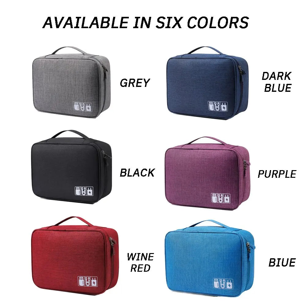 Travel Cable Storage Bag Portable WaterProof Digital Electronic Organizer USB Cable Headset Line Storage Bag USB Cable Organizer