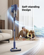 Laresar V11 NEW 650W 75000PA Ultra-Strong Cordless Vacuum Cleaner,90 Min Long Runtime,Removable Battery & Smart Display Vacuum
