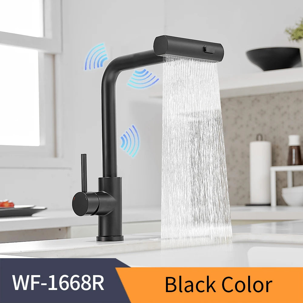 Smart Touch Kitchen Faucets Crane For Sensor Kitchen Water Tap Sink Mixer Rotate Touch Faucet Sensor Water Mixer KH-1005