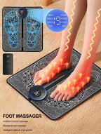 EMS Foot Massager Rechargeable Massage Pad Foot Relaxation Pad Electric Foot Massage Tools Promote Blood Circulation