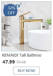 KEMAIDI Shower Panel Bathroom Shower Tower w/ LED Rainfall Waterfall Shower Head Body Massage Jet Shower Tub Spout Shower Column