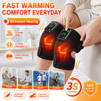 Thermal Knee Massager 3 in 1 Shoulder Knee Elbow Heating Massage Support Brace Rechargeable Vibration Pad Machine Muscle Relax