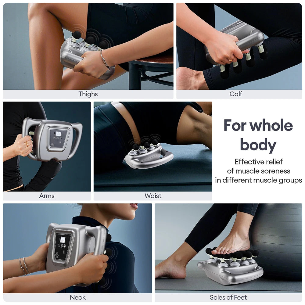 16-Head Fascia Gun High-Frequency Vibration Body Massage Gun Back and Waist Massager Neck Shoulder Massager Muscle masajeador