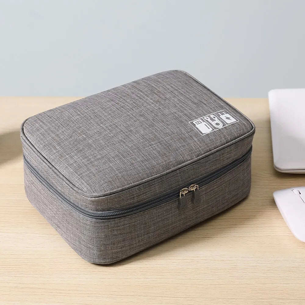 Travel Cable Storage Bag Portable WaterProof Digital Electronic Organizer USB Cable Headset Line Storage Bag USB Cable Organizer