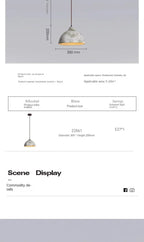 Classical Ceramic Pendant Light Coffee Shop Light Shop Lighting Tea Room Bar Table Lamp Retro LED Wooden Small Chandelier