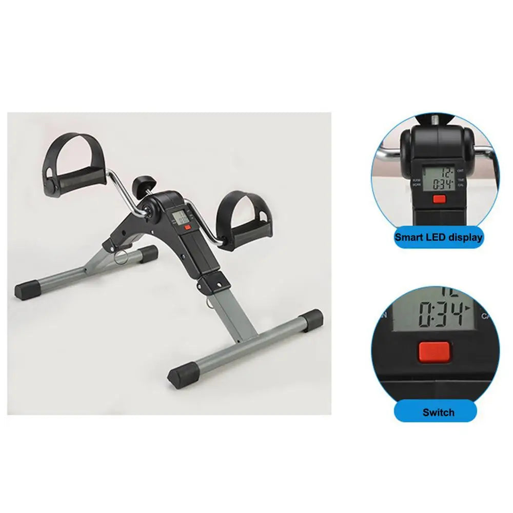 Exercise Bike Adjustable Resistance With LCD Fitness Equipment Home Elderly Rehabilitation Bicycle Hand Leg Trainer