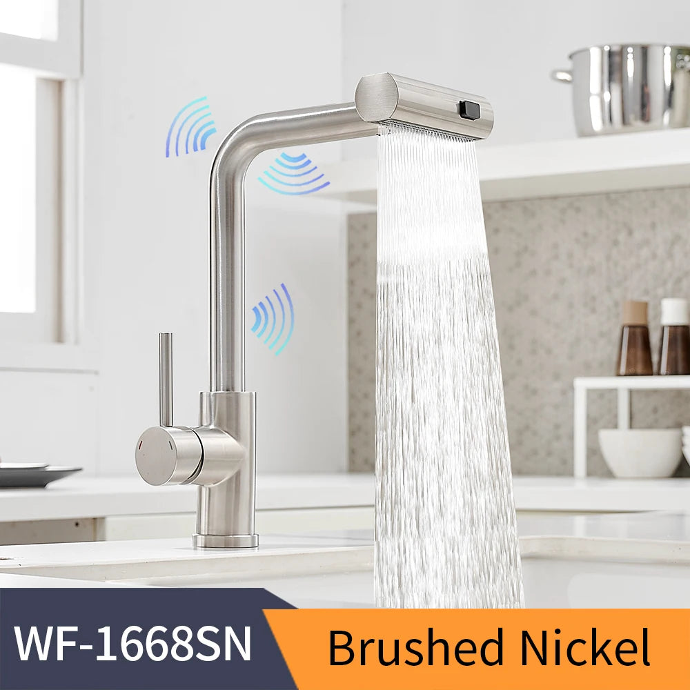 Smart Touch Kitchen Faucets Crane For Sensor Kitchen Water Tap Sink Mixer Rotate Touch Faucet Sensor Water Mixer KH-1005