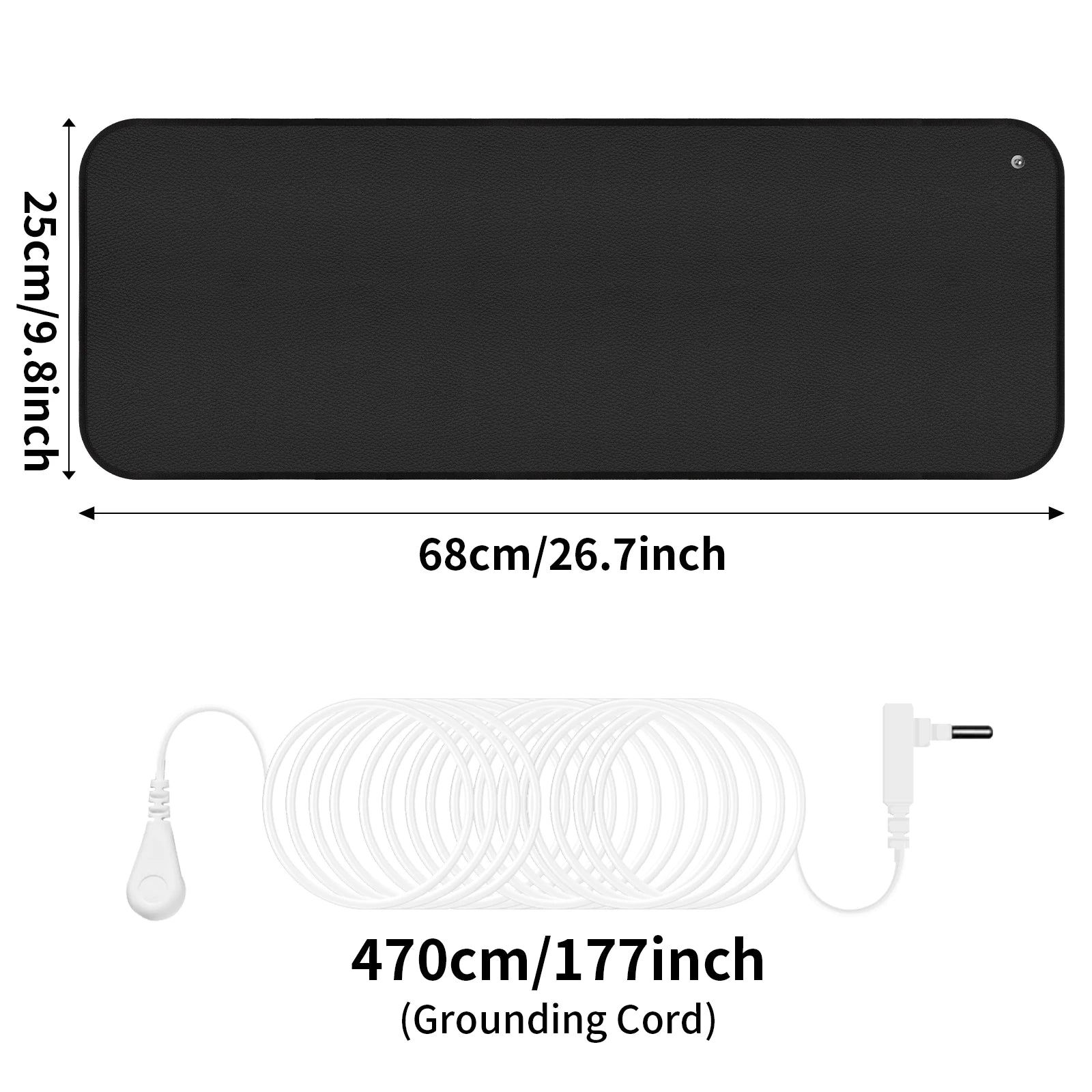 5 Sizes Large Earthing Mat Grounding Pad for Pain Relief Better Sleep Reduced Anxiety Body Massager Earth Connected Wellness