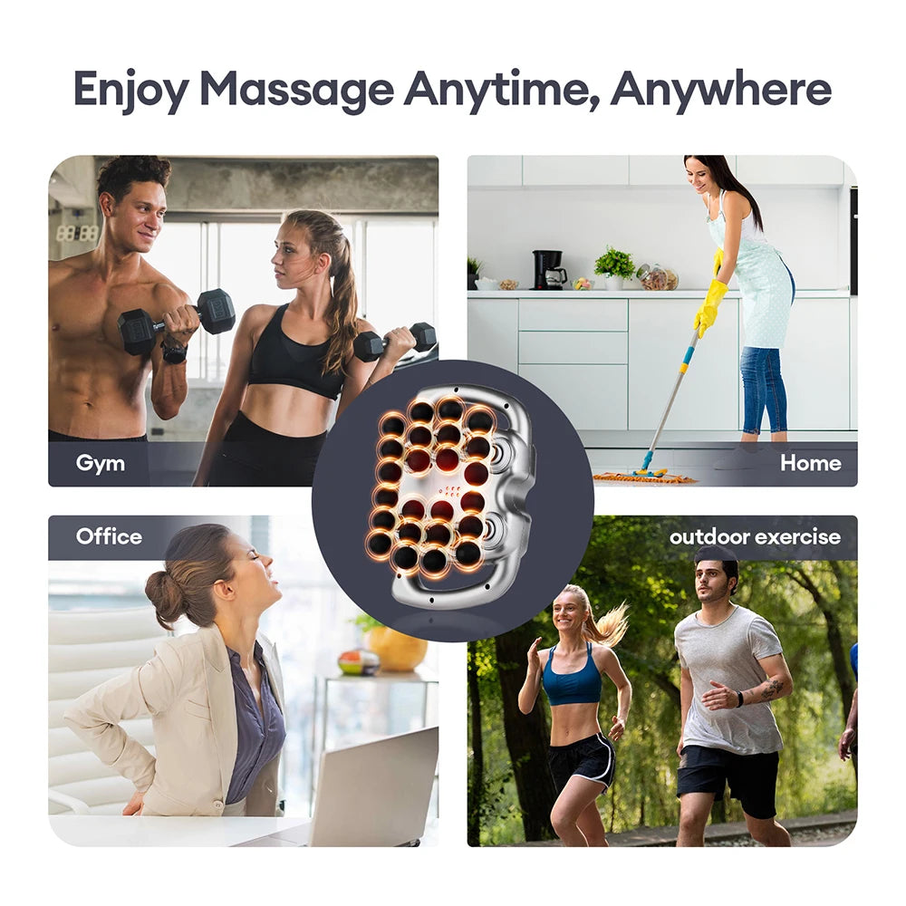 16-Head Fascia Gun High-Frequency Vibration Body Massage Gun Back and Waist Massager Neck Shoulder Massager Muscle masajeador