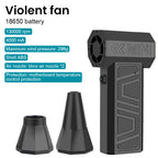 Turbo Fan Electric Air Duster Portable 130000RPM Cleaning Jet Blower Tool Car Blowing Snow 4 Gears adjustable Type-C Charging